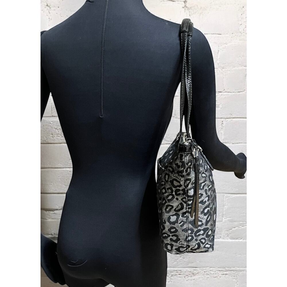 Coach F21061 Metallic Ocelot Tote Bag - Picture 8 of 10